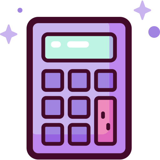 Icône de calculatrice pour simulateur de portage salarial